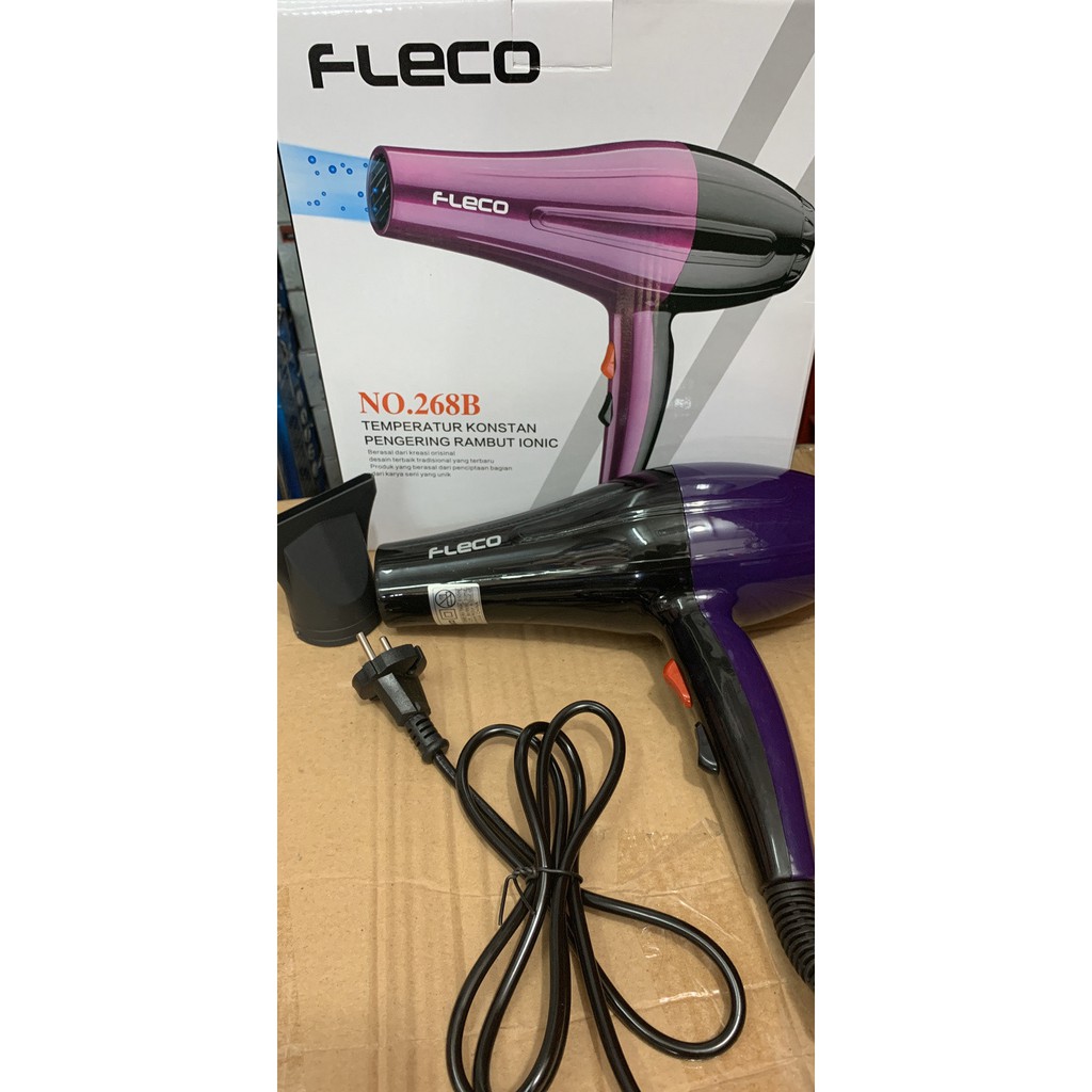 Fleco 268B Hair Dryer Pengering Rambut Dengan Ion dan Temperatur Konstants