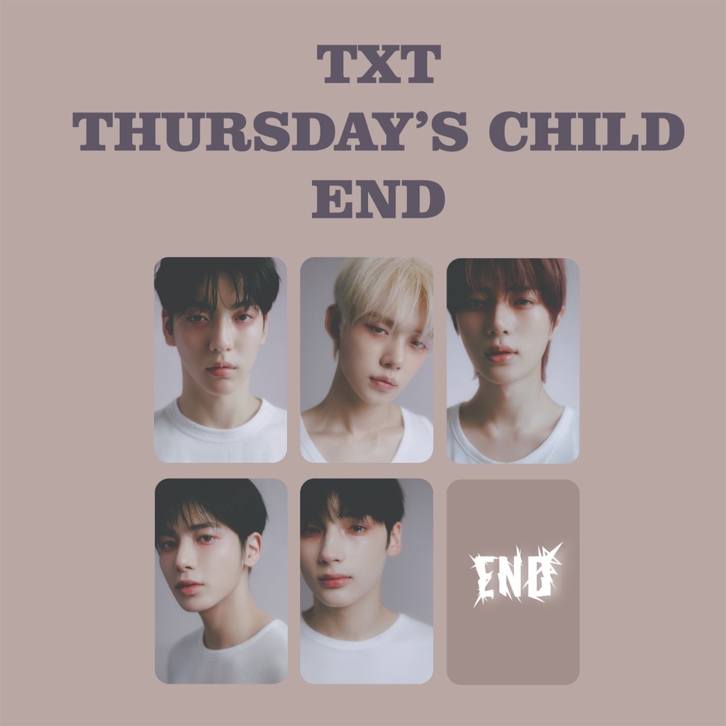 PHOTOCARD TXT THURSDAY'S CHILD NEW ALBUM