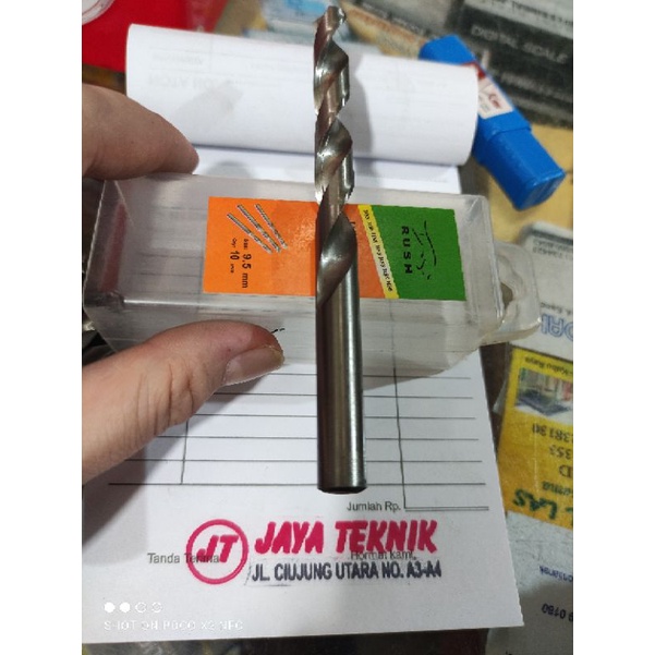 mata bor besi dan kayu 9.5 mm harga satuan/pc