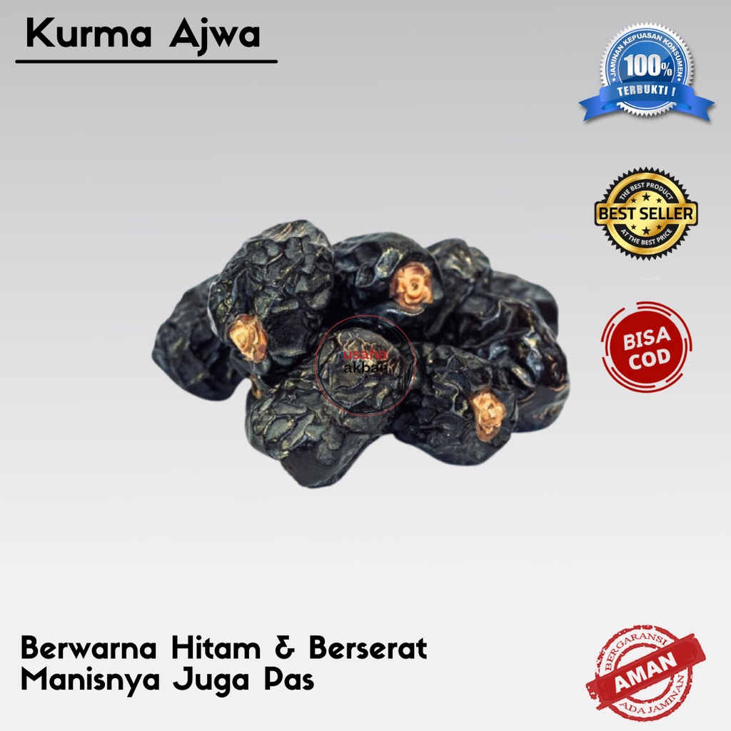 

Kurma Ajwa Madinah Asli Super Original (1kg)
