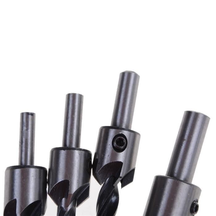 Mata Bor Countersink Chamfee Drill Bit Set HSS Flute 7 pcs