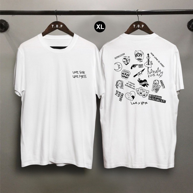 Kaos Distro Pria YP LOVE SUCK