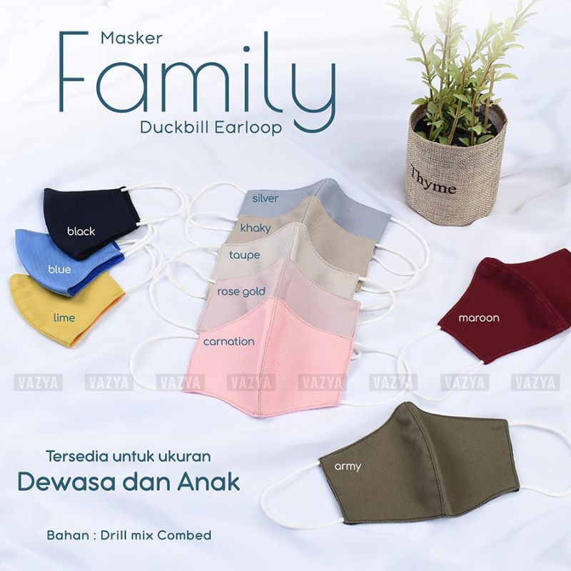 Masker Family Duckbill Earlop