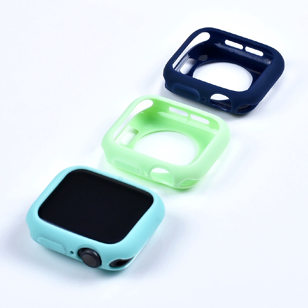 Casing Soft Case Silikon Warna Hijau Permen Untuk Apple Watch 42mm 38mm 40mm 44mm iWatch Series 6 SE 5 4 3 2 1