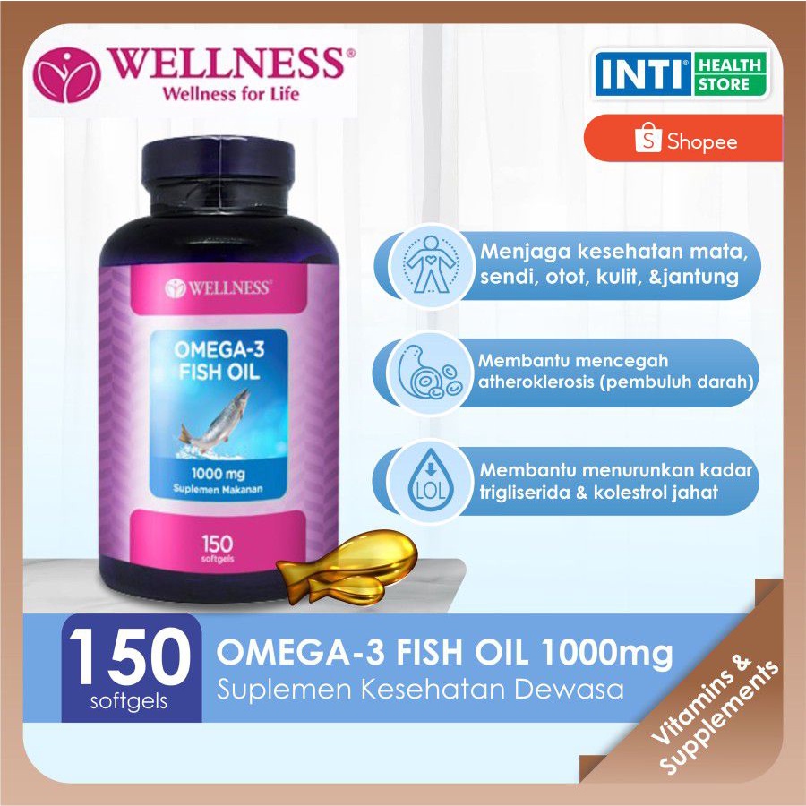 Wellness | Suplement Kesehatan | Omega 3 1000mg Fish Oil