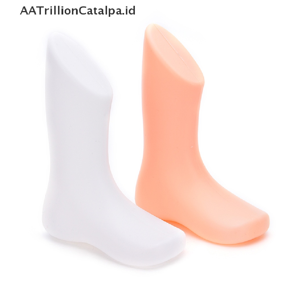 Aatrillioncatalpa 1pc Manekin Kaki Anak Bahan Plastik Keras Untuk Display Sepatukaos Kaki