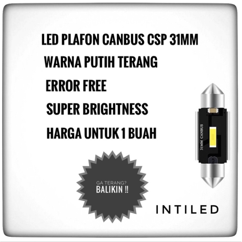 12VOLT - PLAFON 31MM CANBUS CSP ERROR FREE