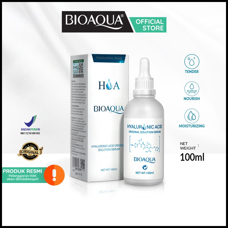 ✨ AKU MURAH ✨Bioaqua Hyaluronic Acid Solution Serum 100ml