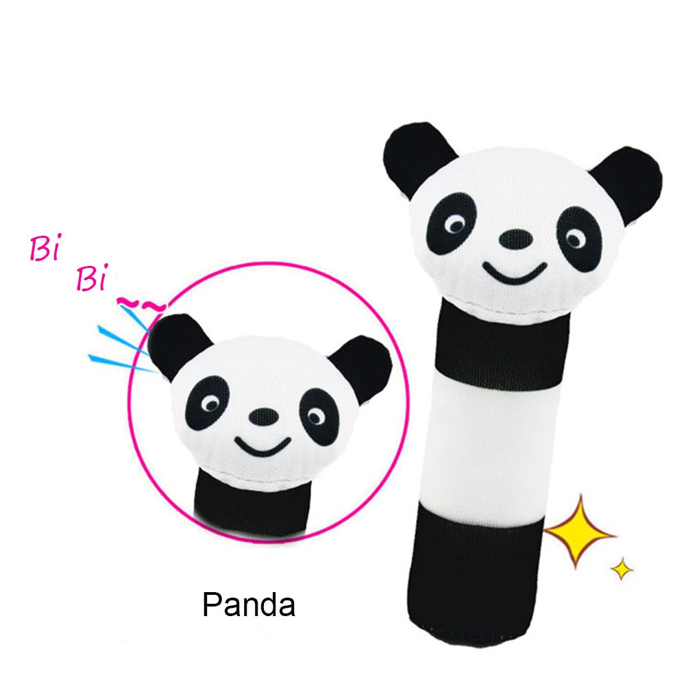 BIBI stick animal rattle 0-1 tahun bayi audio-visual pelatihan kain mainan bayi boneka tangan boneka