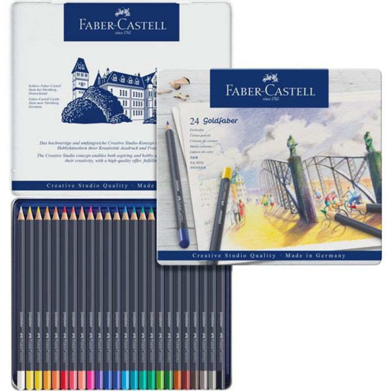 

Faber-Castell Creative Studio Goldfaber Pencil Tin 24 colours