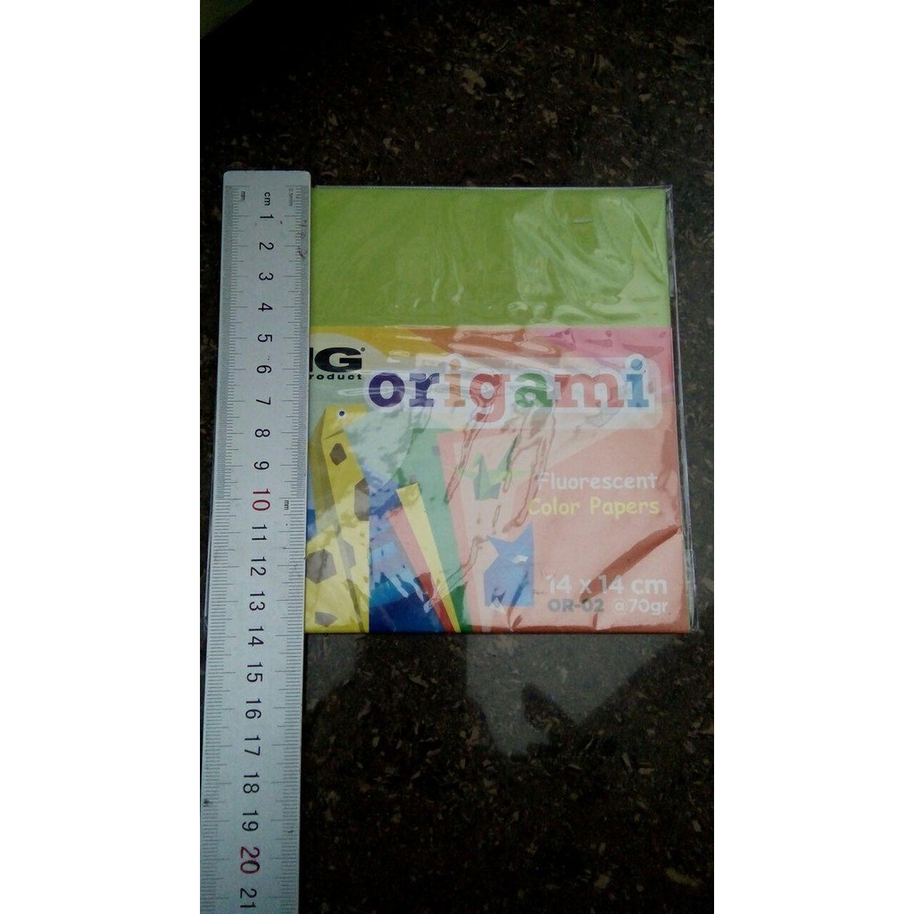 

Origami Lipat Warna-warni 14x14cm