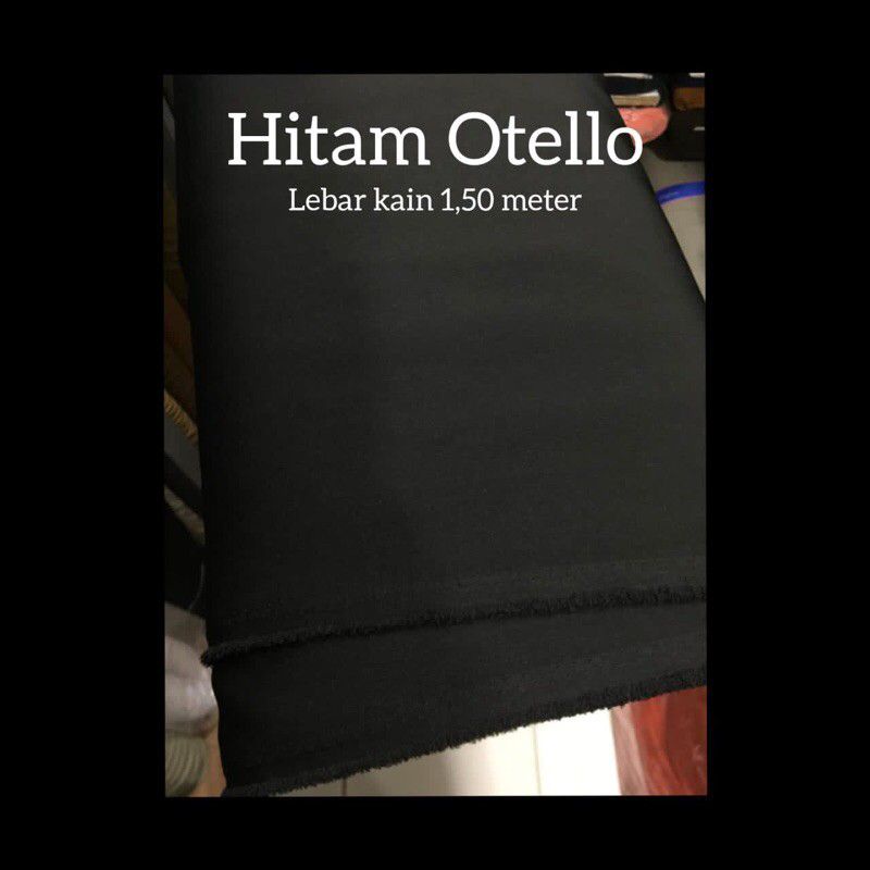 Bahan Hitam Otello Tebal/bahan celana/ Blazer/Semijas/Bahan Wisuda Dll