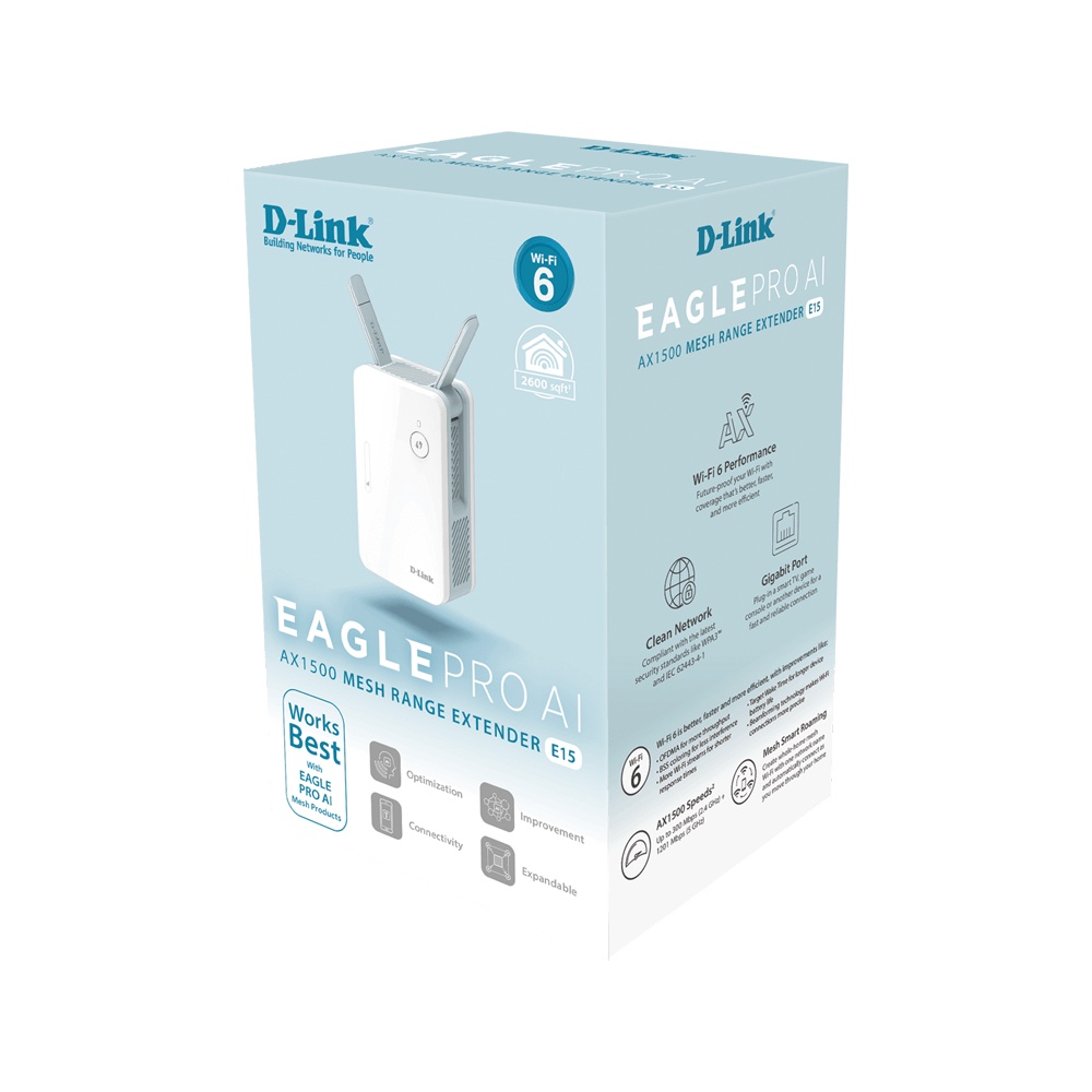 Router D-Link E15 AX1500 Eagle PRO AI Mesh System WiFi 6 Dual Band