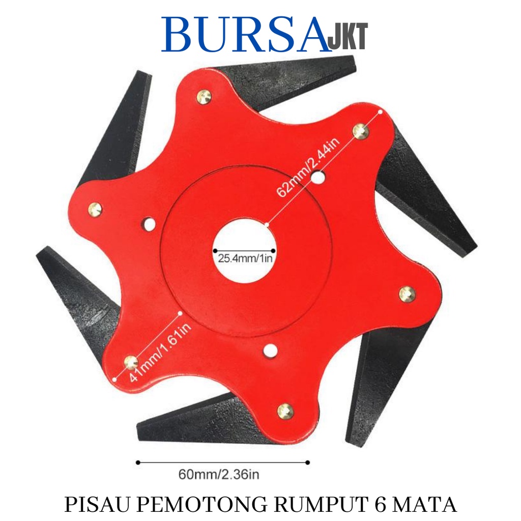 PISAU POTONG RUMPUT MATA BULAT BAJA AWET 6 PISAU