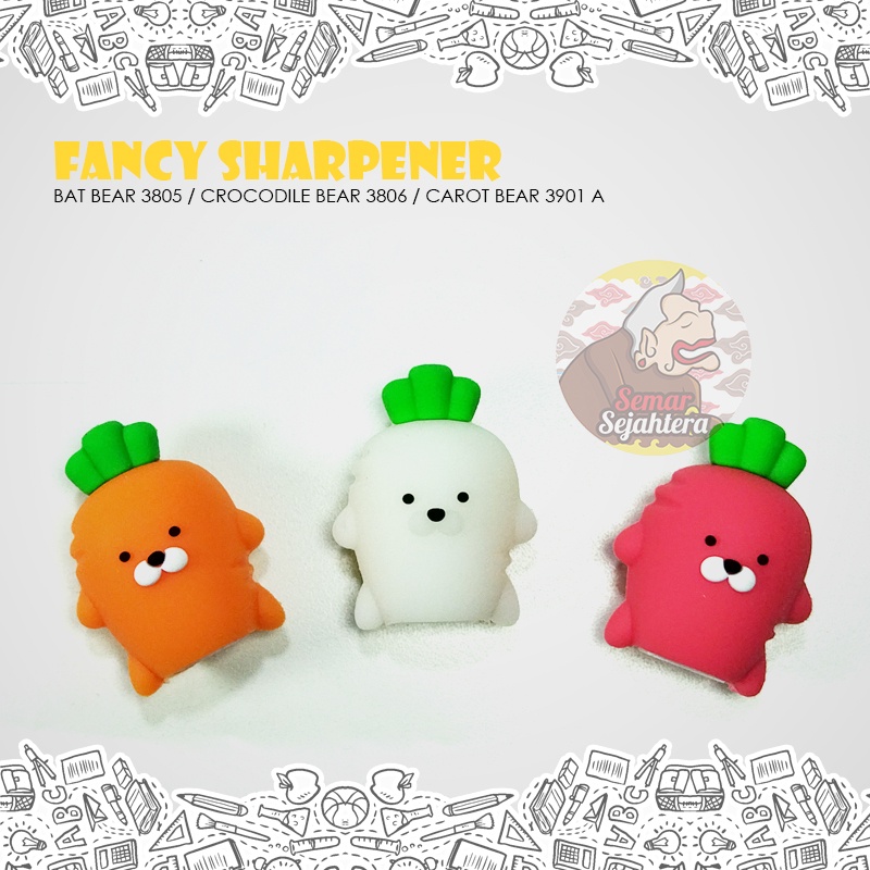 

[PCS] SHARPENER / RAUTAN FANCY 3901A WORTEL*