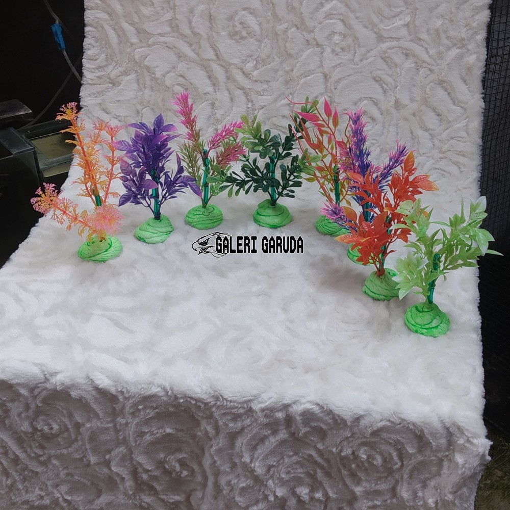 Tanaman Aquarium ,Bunga Plastik Aquarium, Tanaman Hias Aquarium