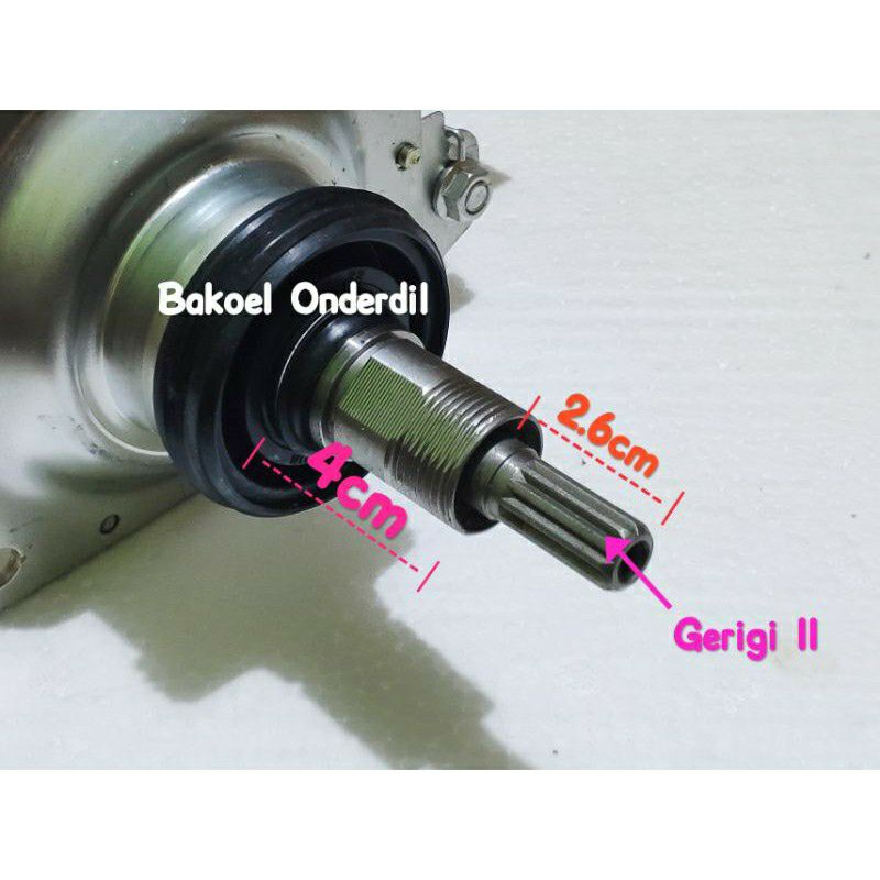 GEAR BOX 520A-11Z LEHER PENDEK MESIN CUCI PANASONIC TOP LOADING NA-F70B5