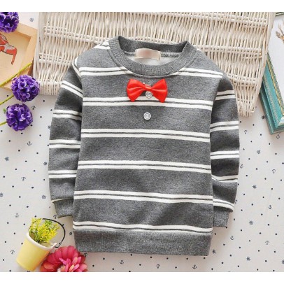 Sweater Anak stripe | Sweater Grey Stripe