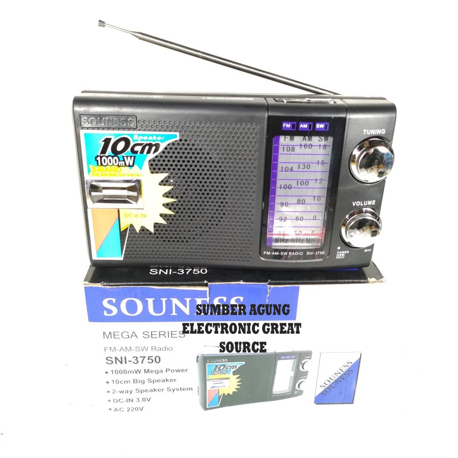 Souness Radio SNI3750 3750 FM AM SW Speaker 10cm 1000mW