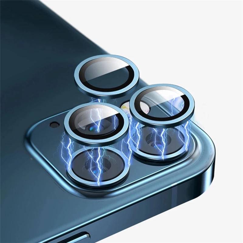 Pelindung Layar Tempered Glass Dengan Ring Metal Untuk Iphone 11 Pro Max 11