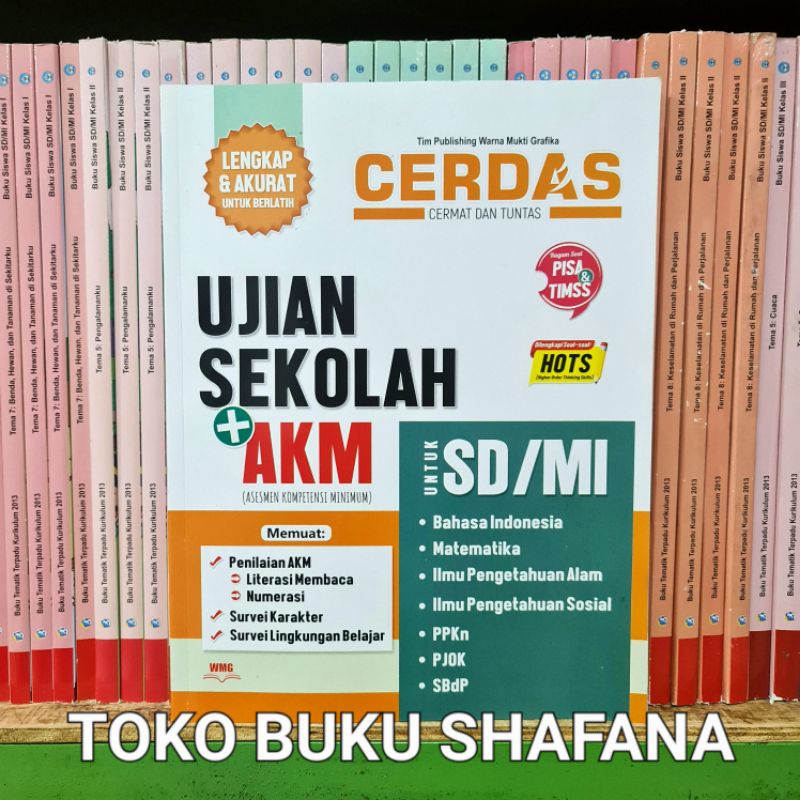 Buku Ujian Sekolah + AKM Untuk SD/MI Terbaru - WMG Buku Soal