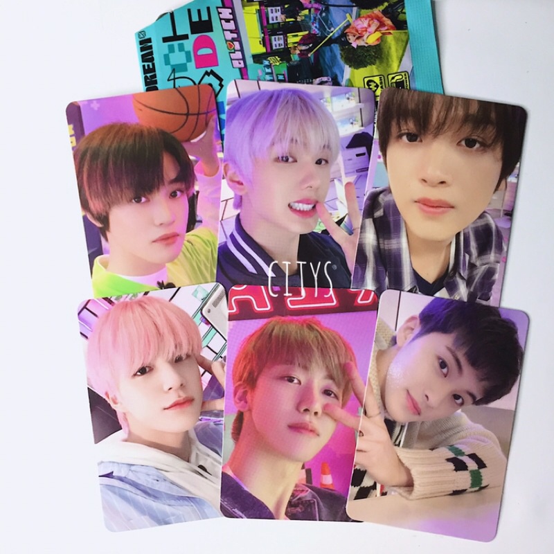 pc photocard jisung chenle haechan jeno mark basket tc trading card glitch mode glimo b nct dream