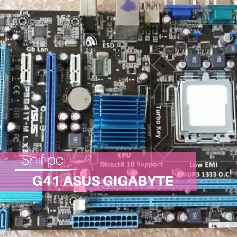 MOBO G41 ASUS GIGABYTE DDR3 LGA 775