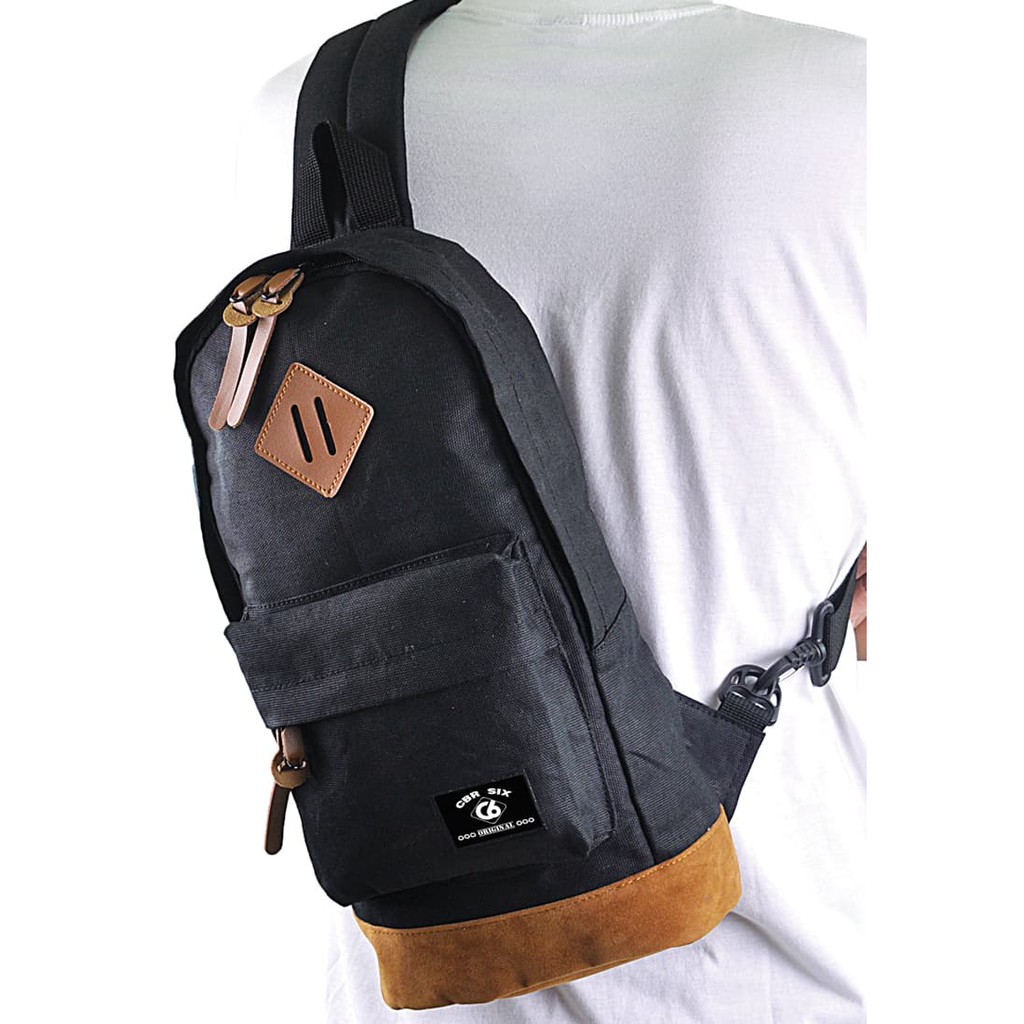 Tas Samping Slempang Pria / Tas Pinggang pria - Hitam