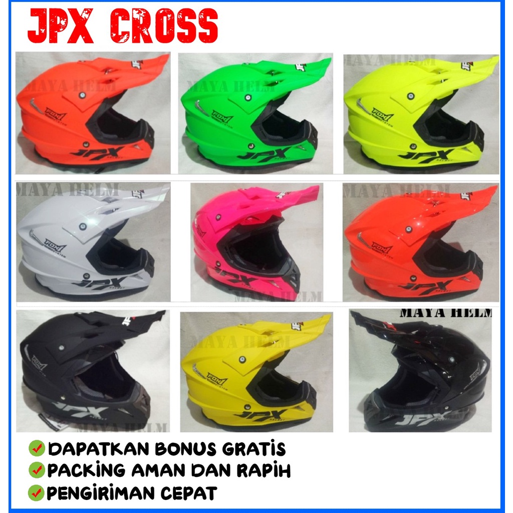 Helm JPX Cross Solid Full Face Original JPX
