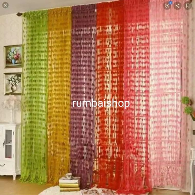 PROMO GORDEN TIRAI BENANG LOVE MURAH CANTIK VIRAL BUMING HITS WARNA BIRU READY RUMBAI PEKANBARU RIAU