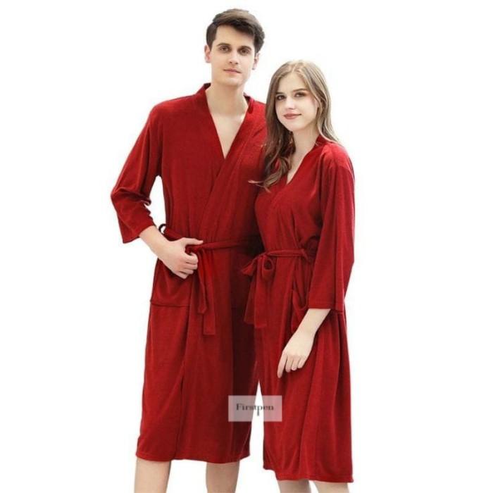 Kimono Handuk Baju Couple Pengantin Pasangan Jubah Mandi Bathrobe