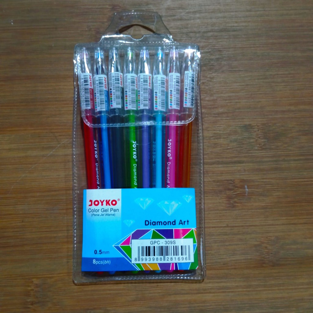 

GEL PEN JOYKO DIAMOND ART / PULPEN JOYKO GEL DIAMOND ART 8 WARNA
