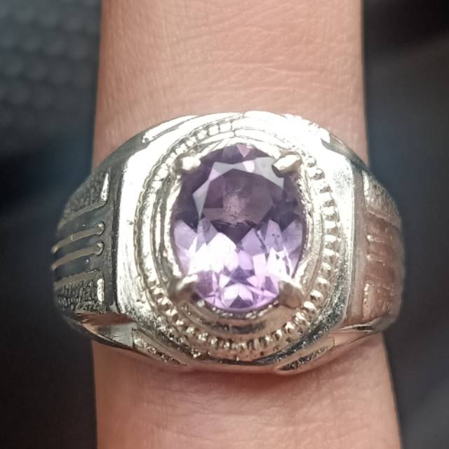 Natural kecubung oval cutting