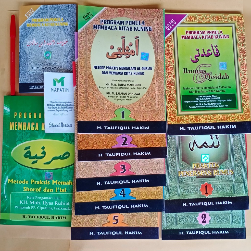 Buku AMTSILATI Program Pemula Membaca Kitab Kuning+Qoidati+Shorfiyyah+Tatimmah+Alfiyyah 10 Buku
