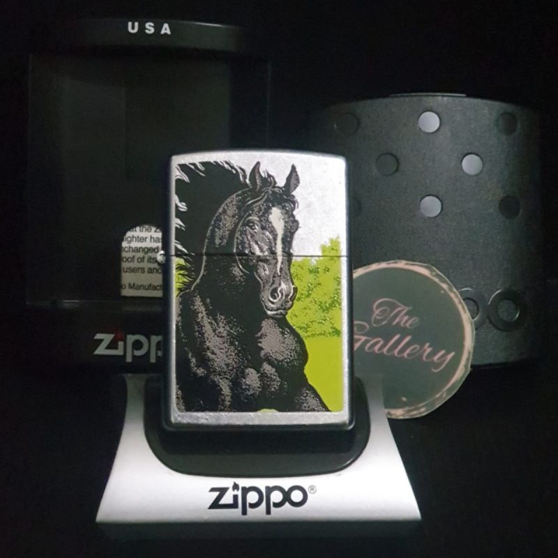 ⭐⭐⭐⭐⭐ ORIGINAL ZIPPO BARRETT SMYTHE BLACK STALLION TAHUN 2008