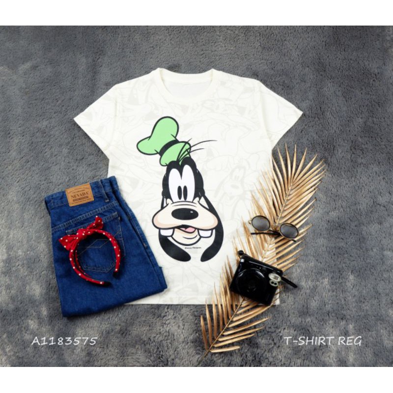 T-SHIRT karakter goofy / UK L / Cotton