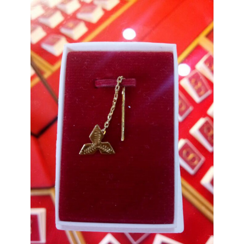 anting diana emas asli 24k kadar 99