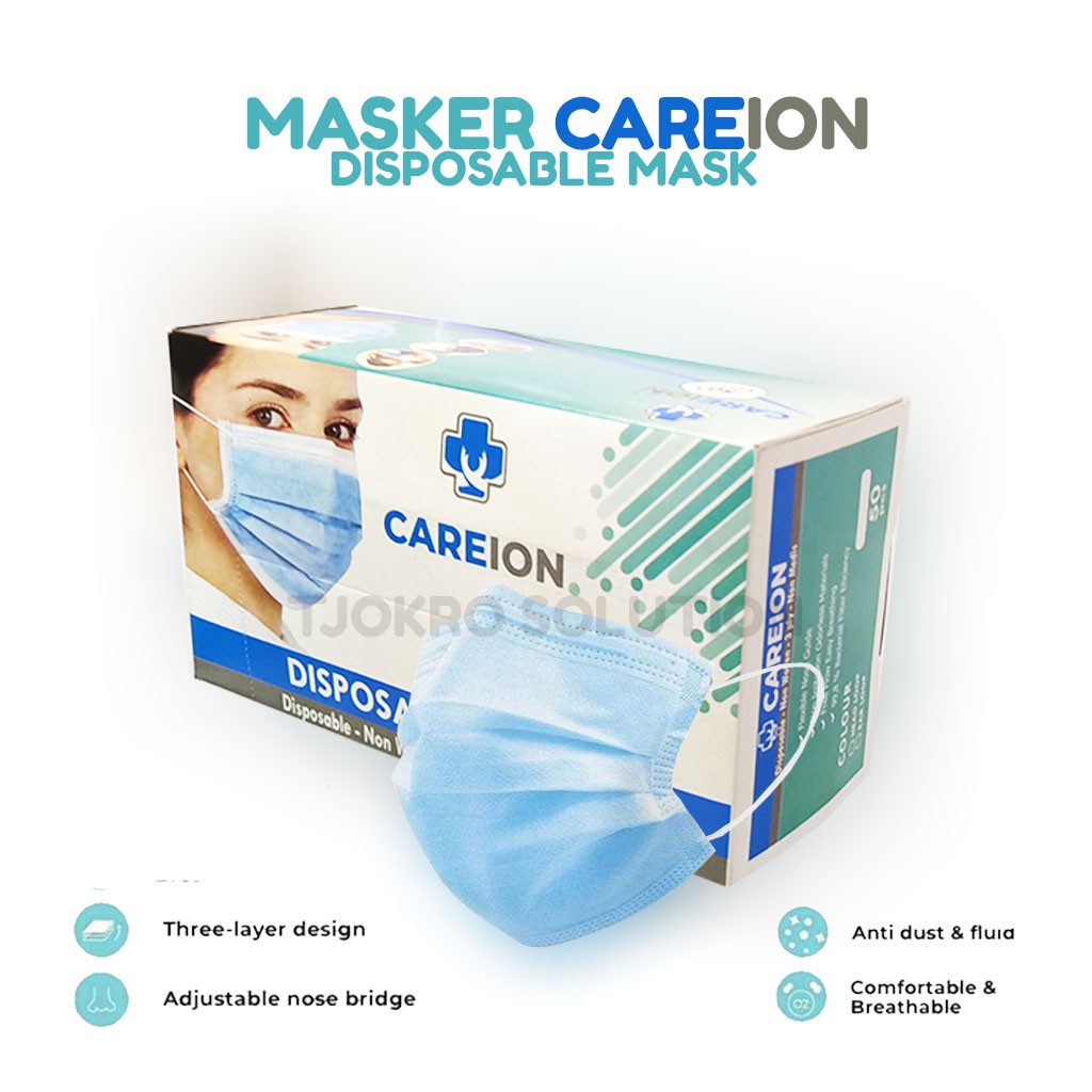 [COD] Masker 3PLY  Disposable Protective Mask Earloop H113 Masker Pelindung/Anti Bakteri