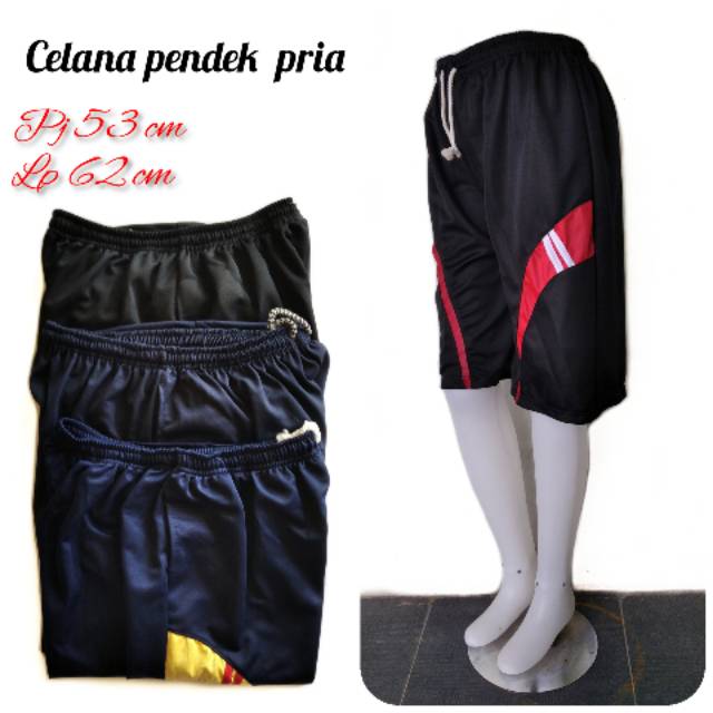 Celana pendek olahraga pria murah / grosir kolor harian laki laki dewasa HUSLEY