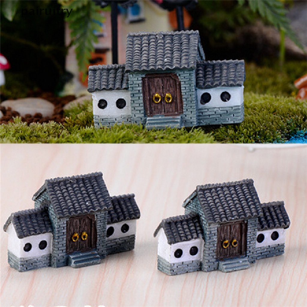 Prt 1 Pc Miniatur Gerbang Kota Kuno Cina Retro Untuk Dekorasi Taman Mini