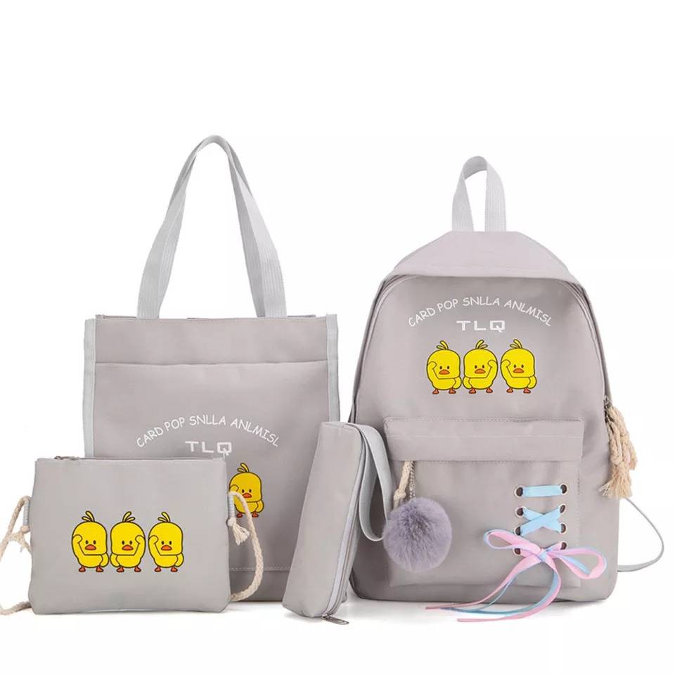 Gtf - Tas Ransel Sekolah Anak Set Tas Ransel untuk Anak Perempuan Anak Tahan Air Oxford Tas Sekolah Remaja Tas Buku Fashion Stylish Korea Style