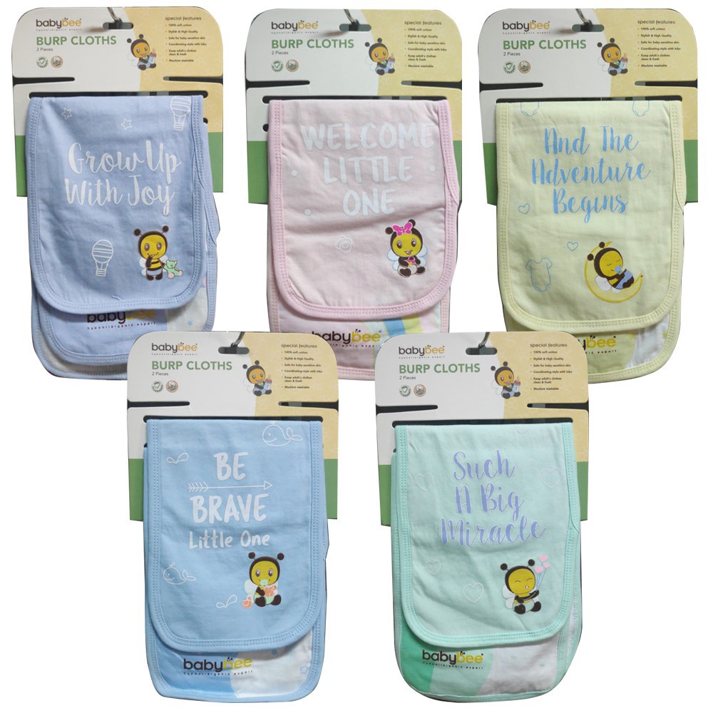 Babybee Burp Cloth Celemek Bayi Isi 2Pcs - BB-BC