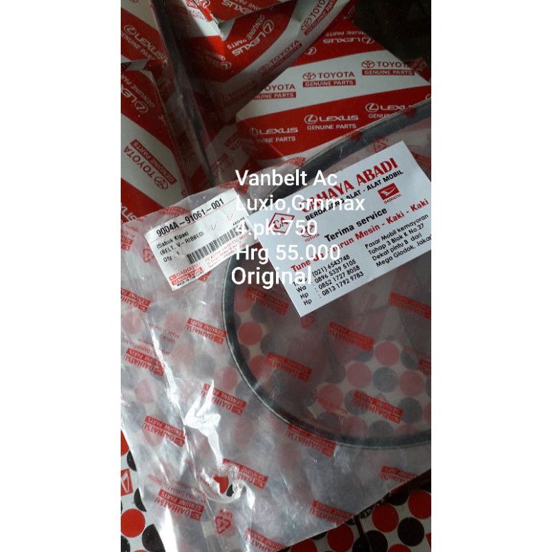Vanbelt Ac,Asli astra,4.pk,750 Luxio,Granmax