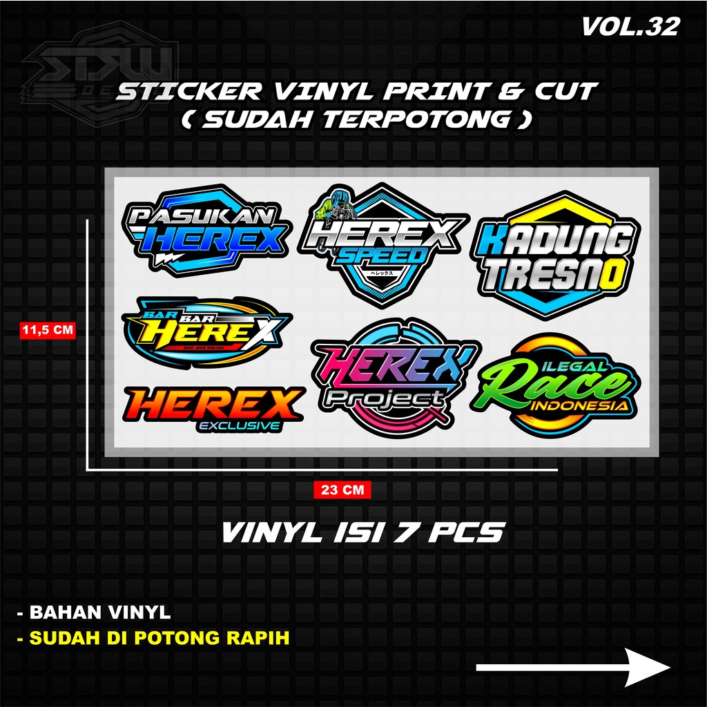 Stiker Print Cut Stiker Motor Variasi Stiker Racing