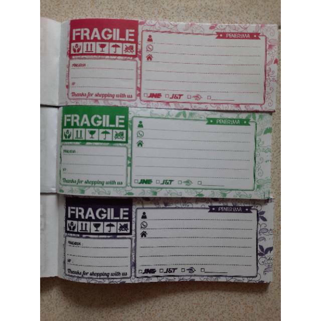 

LABEL PENGIRIMAN FRAGILE ONLINE SHOP