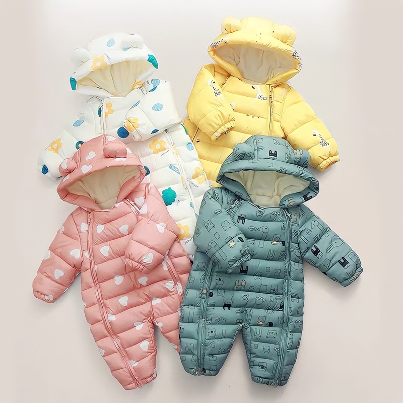 Overalls bayi winter jumper coat baby musim dingin set import hangat warm overall jaket anak outfit