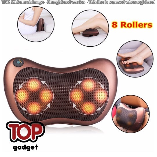 bantal kursi pijat leher punggung pundak mobil elektrik listrik