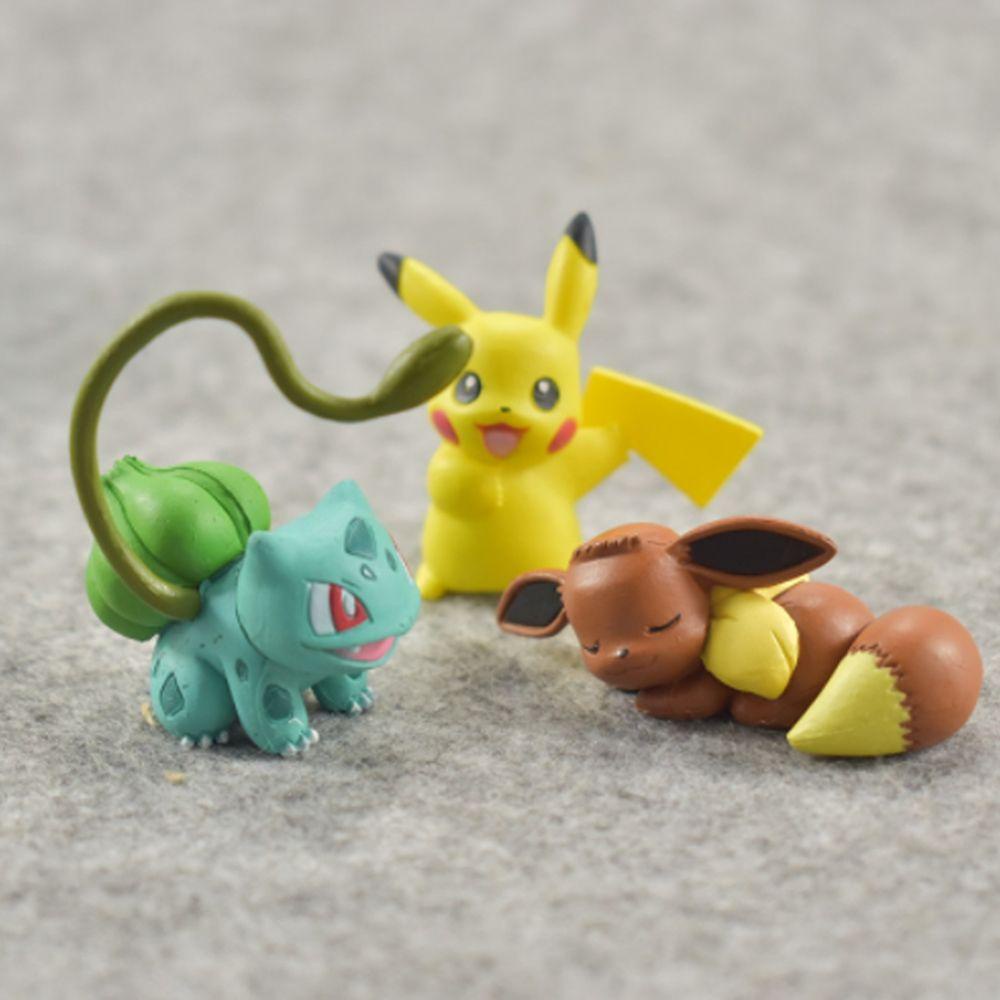 [Elegan] Mainan Model Pokemon Hadiah Natal Charmander Lucu Mainan Anak Bulbasaur Ex Elf Figure Toys