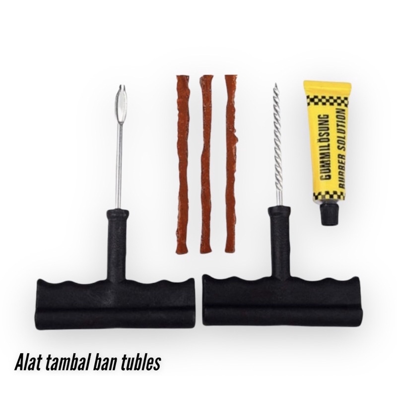 Alat tambal ban tubles gagang pvc set 2 pcs / type T