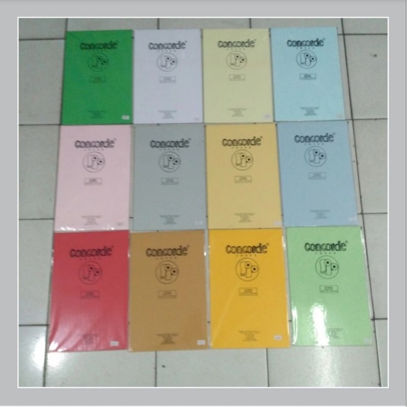 

Kertas Concorde size Folio (215 mm x 330 mm) 220 gram.